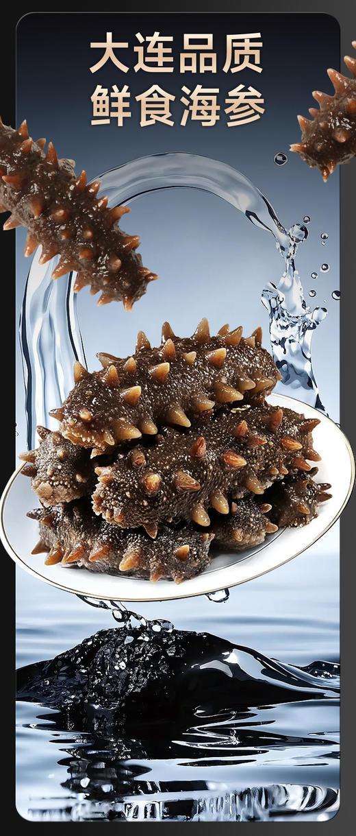 【买一袋送一袋】正宗大连即食海参500g/袋8-10头 商品图6