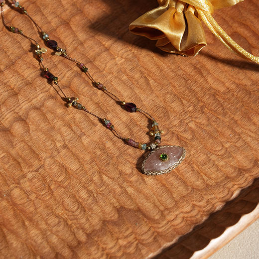 北京仓｜ROOM SERVICE-IRIS-石英石 眼睛形 吊坠 项链［法国设计师］ 商品图0