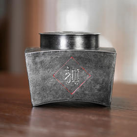 斑锡龙锡罐迎福茶仓手工做旧雕刻纯锡茶叶罐密封储茶罐