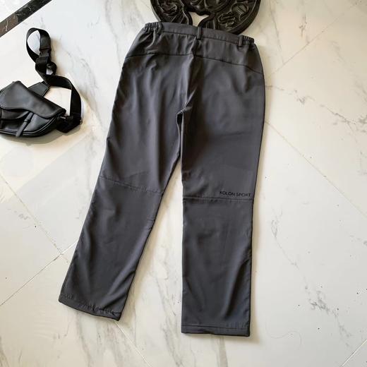 D110790长裤男款户外防雨直筒长裤运动裤子软壳加绒裤 商品图6