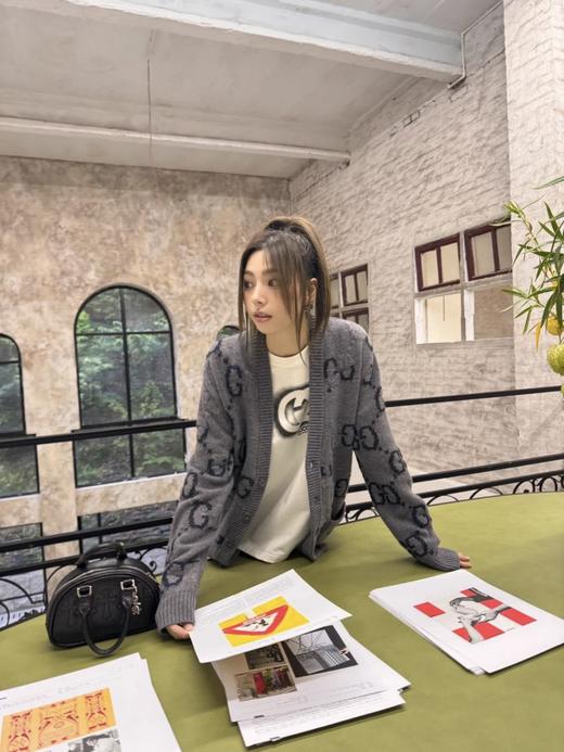 古驰 2025 FW GG提花羊毛针织开衫（DY） 商品图4