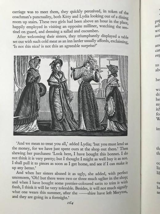 简·奥斯汀《傲慢与偏见》 配木版画插图 精装18开带书匣 商品图6