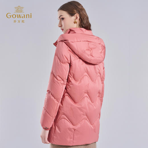 【鹅绒】乔万尼新品羽绒服轻盈保暖连帽减龄羽绒服ET4T006 商品图4