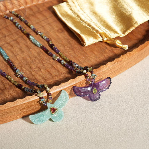 北京仓｜ROOM SERVICE-SHAMAN-凤凰 紫水晶 吊坠 项链［法国设计师］ 商品图3