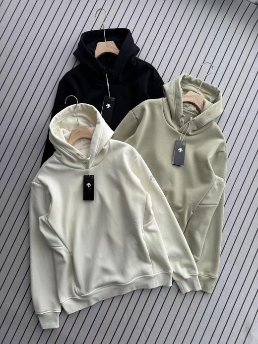 D110702后背大Logo加绒帽衫男女同款休闲运动连帽卫衣 商品图0
