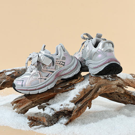 ANNIL/安奈儿童鞋女童6-12岁棉鞋5厘米老爹鞋儿童休闲鞋冬季加绒运动鞋HG5405681 商品图2