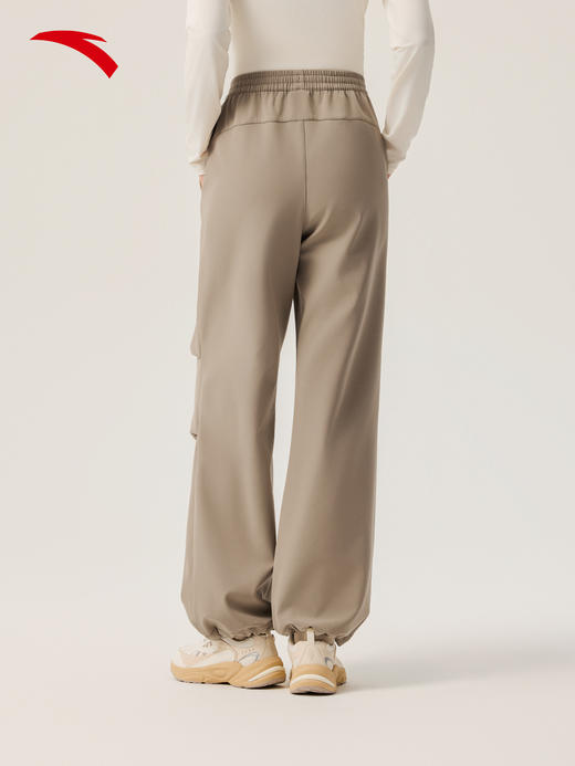 安踏女士山壳裤防泼水加绒户外软壳运动长裤162546504N 商品图0