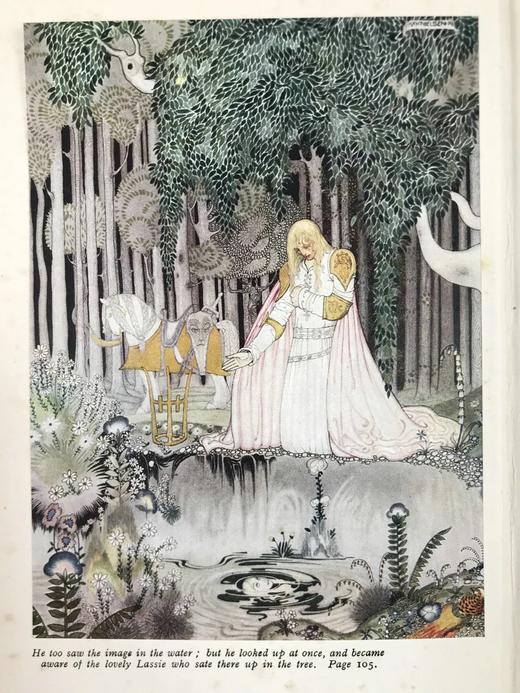 丹麦怪杰凯·尼尔森经典彩色图！约20世纪早期 东边太阳西边月：北欧老故事集 漆布精装18开 商品图2