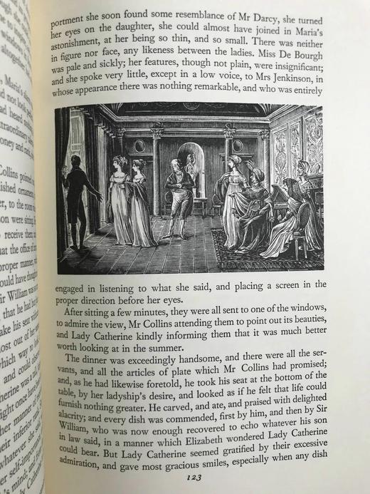 简·奥斯汀《傲慢与偏见》 配木版画插图 精装18开带书匣 商品图7