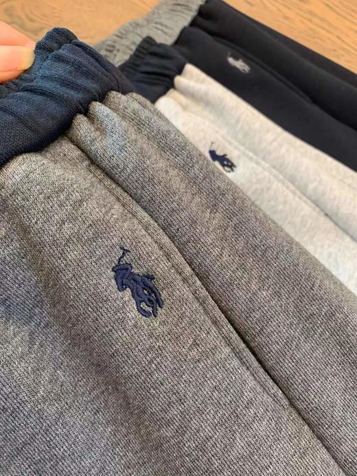 D110794小马刺绣拼色直筒微宽松加绒休闲运动裤 商品图2