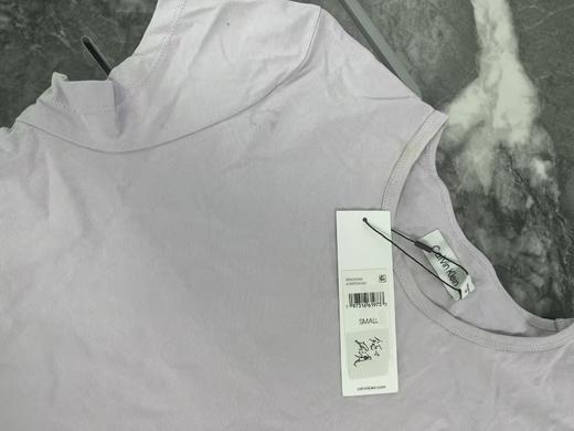 瑕疵Calvin Klein/CK 女士圆领纯棉刺绣小标纯色短袖连衣裙 商品图2