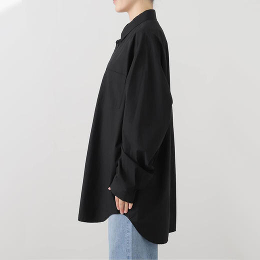 ATON SUVIN BROAD WASHED SHIRT 男女中性印度长绒棉水洗长袖衬衫 商品图1