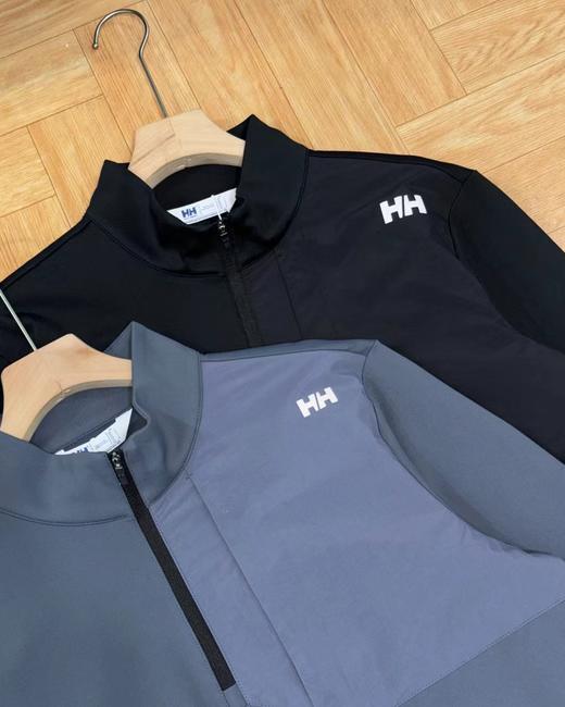 D110712男款运动舒适内里加绒保暖半拉链长袖T抓绒轻柔舒适半拉链套头衫 商品图4