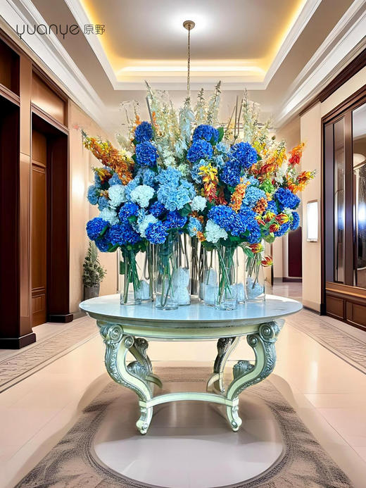 酒店大堂高档仿真花组合摆设件大厅圆桌前台别墅商场新年装饰花 商品图2