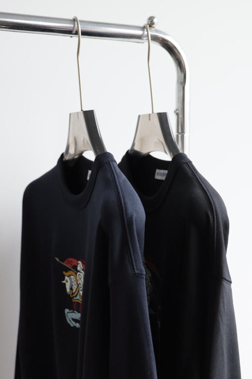 B.B 骑士徽标彩色刺绣棉质圆领卫衣25新款 WY938 商品图3