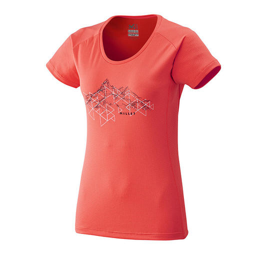 【实体店现货】法国MILLET觅乐 男女款夏季户外休闲polartec短袖轻薄透气T恤 商品图0