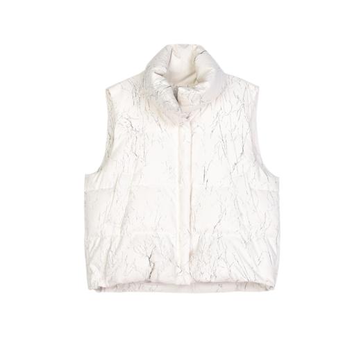 SRJ8BE159诗梦柔光白羽绒马甲 商品图4