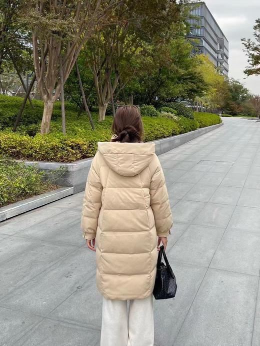 双十一活动雪*飞剪标加厚长款连帽羽绒服 商品图4