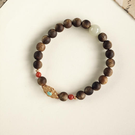 【青山特惠】7mm20颗 绿棋楠【音华】 沉香手链 c7 商品图6