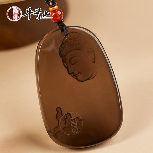 牛首山文创牛首吉祥·冰种黑曜石系列吊坠挂件南京纪念品节日礼物 商品图4