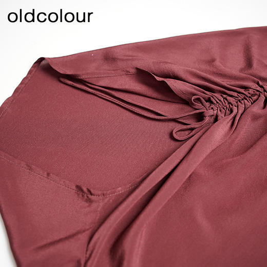 oldcolour欧珂夏季时尚高级感简约纯色真丝无袖套头衫女O25014550 商品图3