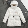 D110724收腰带款六格羽绒服女士2025秋冬新款中长款外套 商品缩略图5