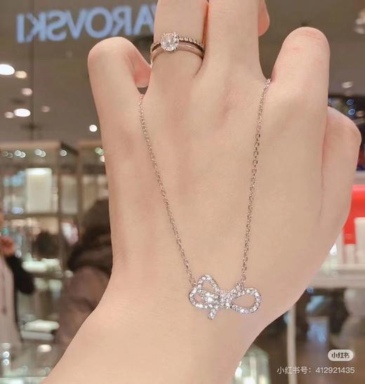 D110770无论露锁骨还是配高领都是特别的美~蝴蝶结项链 商品图1