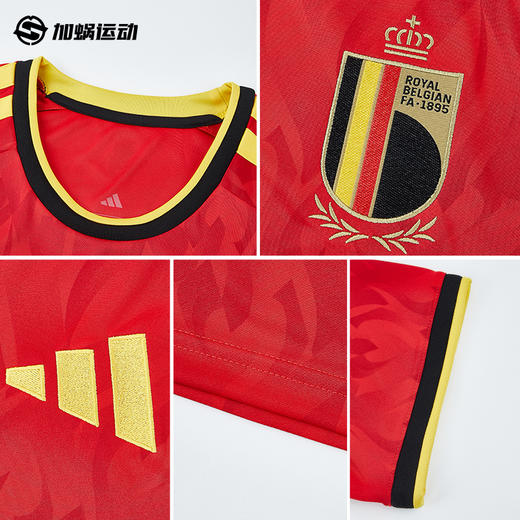 SFS阿迪达斯2026世界杯比利时主场球迷版球衣短袖足球服男 JM8381 商品图2