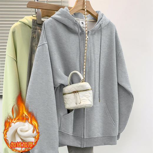 秋冬季棉质卫衣外套 多色连帽美式休闲百搭外套 商品图0