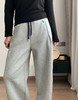 D110794小马刺绣拼色直筒微宽松加绒休闲运动裤 商品缩略图8
