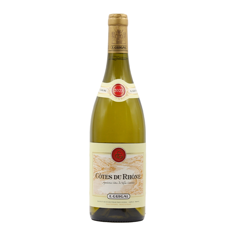 法国吉佳乐世家罗纳山麓法定产区干白葡萄酒2023 E. Guigal Cotes du Rhone Blanc, Rhone, France 2023