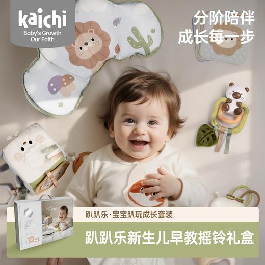 凯驰趴趴乐新生儿礼盒01岁婴儿安抚摇铃趴玩抬头爬行训练套装送礼 商品图0