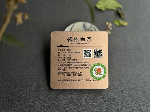 [买5送1]2022有机白茶玲珑砖《舜华》，降雪之后的“白牡丹”，花香、果香丰腴，层次丰富，汤水稠滑 商品图3