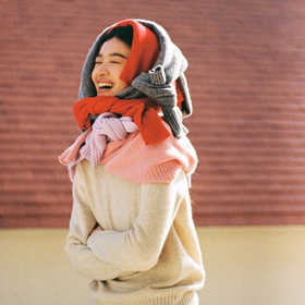 特绽放747朵/调色盘·多色半高圆领宽松显瘦毛衣女打底套头针织衫