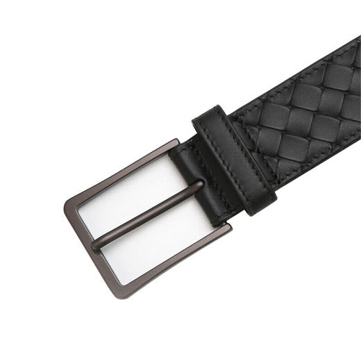 475599V4650100095 BOTTEGA VENETA 【编织针扣】男士经典牛皮革手工编织3.5CM宽腰带皮带 商品图3