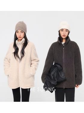 THESOONG"糯绒暖冬"经典摇粒绒软糯锁温松弛感立领外套HBWT7696