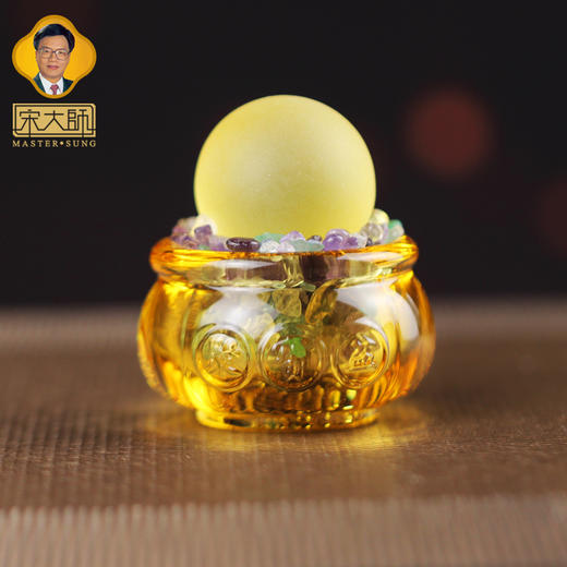 宋韶光大师 2026年 琉璃球聚宝盆琉璃球 古法琉璃摆件商务礼品 商品图2