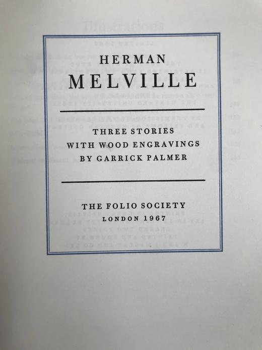 赫曼·梅尔维尔三则故事 8幅插图 精装18开带书匣 商品图2