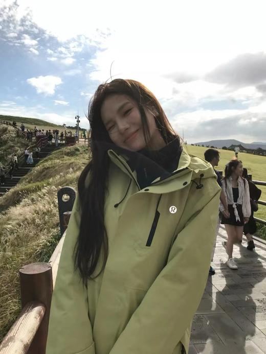 D110769可拆卸双层设计三合一两件套苹果绿冲锋衣 商品图6