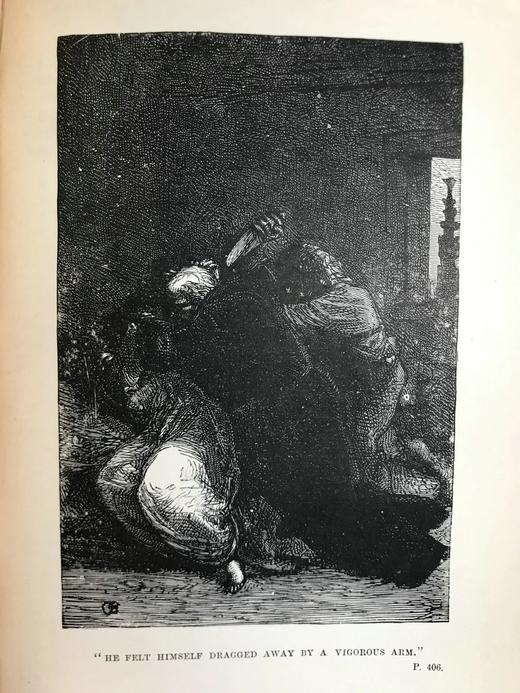 约20世纪早期 雨果《巴黎圣母院》 配多幅插图 漆布精装32开 商品图9