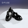 D:FUSE迪芙斯秋季新款质感牛皮魔术贴百搭乐福鞋轻便厚底增高鞋DF43112363 商品缩略图4