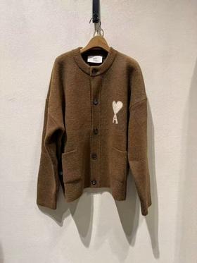 中性款爱心针织开衫毛衣ZO