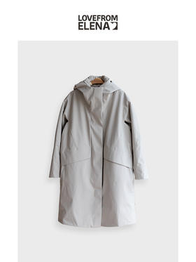 90鹅绒 简约户外款 防水透气  中长款羽绒服