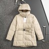 D110724收腰带款六格羽绒服女士2025秋冬新款中长款外套 商品缩略图8