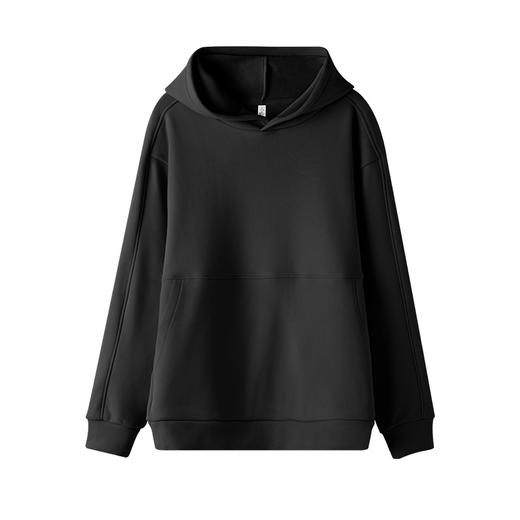 爱帝女士厚款考拉绒连帽休闲卫衣套头纯色上衣 商品图10