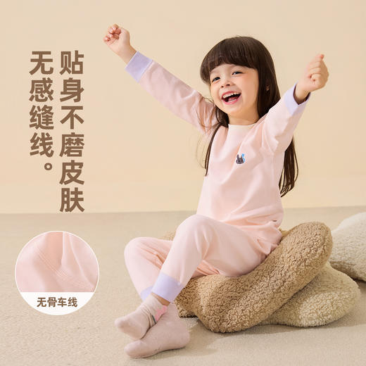 嘟嘟家女童冬季内衣套装儿童长袖女宝裤子小女孩童装婴儿衣服宝宝上衣 商品图3