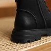 Ech&yolo系带拼接牛皮圆头百搭轻奢马丁靴HBP-1892 商品缩略图10
