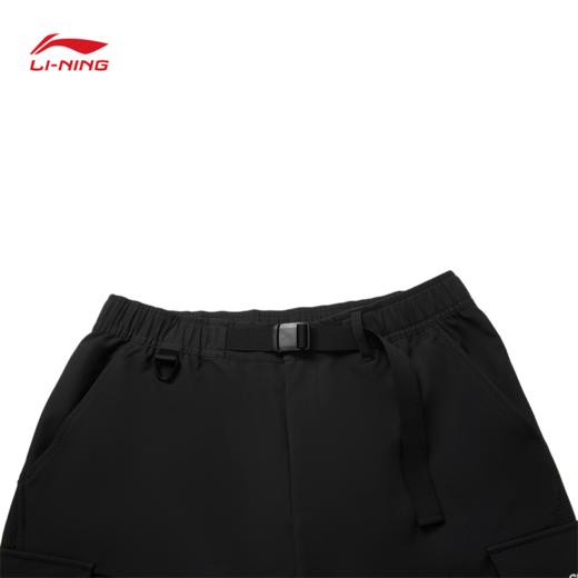 李宁户外CF溯男子直筒反光防泼水运动长裤AYKV583 商品图2