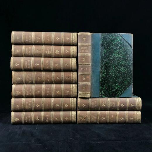 工坊特装本！1888年 乔治·格罗特《希腊史》（全10卷） 真皮精装32开 商品图0