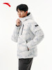 安踏【商场同款】六度芯 火山岩防泼水男长款羽绒服152547943N 纯净白/满地印-1 商品缩略图4
